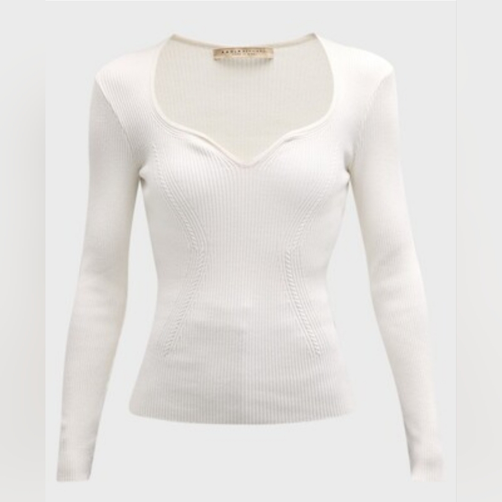 Paola Bernardi White Rute top amazing fit Medium Excellent